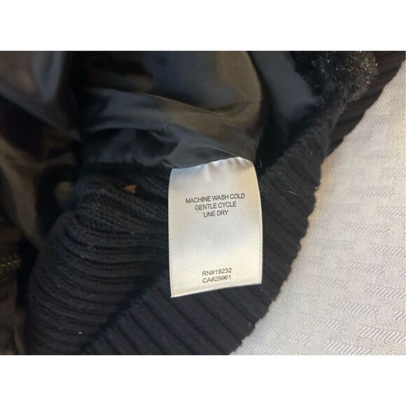 Alfred Dunn woman 16w zipper faux fur sweater vest black rn#19232 - Picture 8 of 8